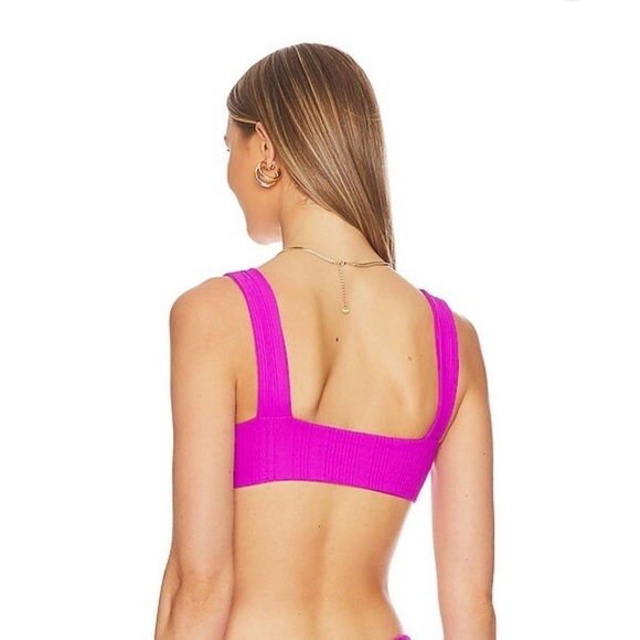 L*Space Willow Bikini Top in Bright Fuchsia NWT - Picture 4 of 6